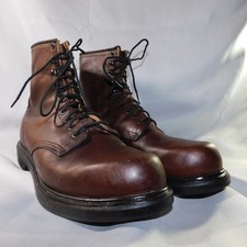 Red Wing Mens 11.5 C 953 Super Sole Brown Leather Work Boots USA Made