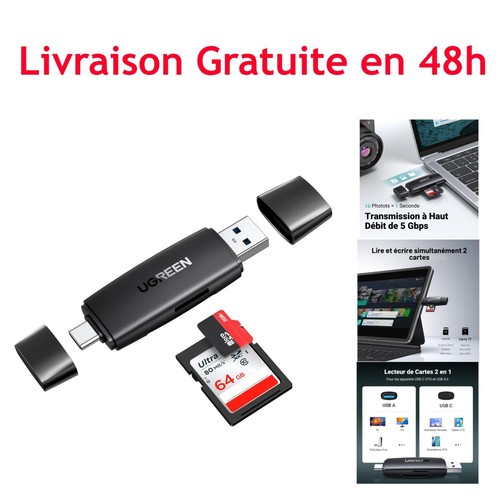 Ugreen lecteur cartes sd - lecteur,