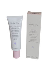 Mary Kay Medium Coverage Foundation Beige 404 Normal to Oily Skin 1 oz Pink Cap