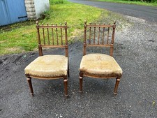 Paire de chaises style Louis XVI fin XIXe