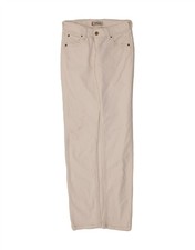 LEVI'S Womens 571 Slim Fit Slim Jeans W30 L34 White Cotton Classic CH04