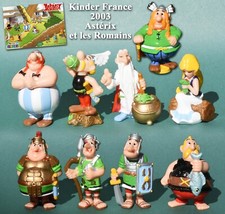 Kinder France 2003, Asterix and the Romans, 9 Figures + 9 BPZ