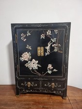 Cabinet / armoire  Chine - Asie 66 cm bois   laque  coromandel 1920 Art déco...