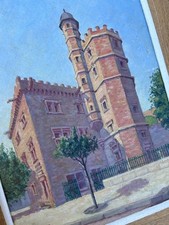 Hôtel Dahus Roquette Tour Tournoer Toulouse Peinture Ancienne