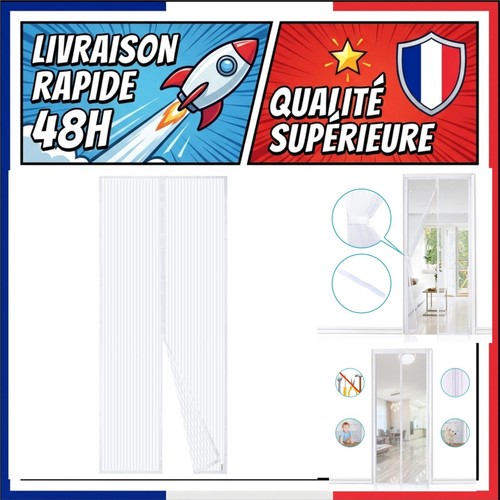 Moustiquaire magnétique porte
