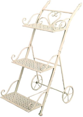 Porte fleurs fer forgé - porte,