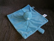 Doudou  plat kangourou bleu attache tétine Walibi Neuf