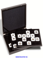 Coffret pour 60 capsules QUADRUM, ou 60 ENVELOPPES de monedas.Negro
