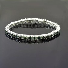 Bracelet de tennis certifié diamant bleu de 6 mm - grande brillance et lustre !