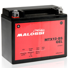 Batterie Malossi YTX12-BS Gel 12V 10 Ah Honda Foresight 250 4T LC Pronto