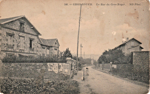Cpa gros noyer rue - cpa,