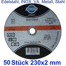 Disque Meule 230 x 2 mm 50 pc 230x2 Acier et Métal INOX Acier Raffiné V2A VA