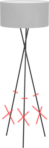 Lampadaire fondachelli eglo - fondachelli, d'eglo