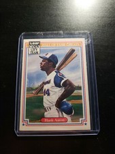 HANK AARON 1987 LEAF HALL OF