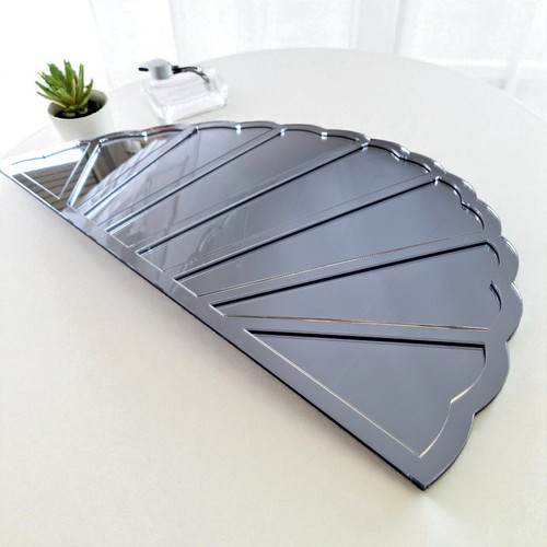 Miroir argenté art - miroir, déco