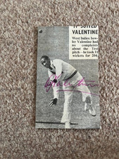 Alf Valentine - West indies - Signed Picture