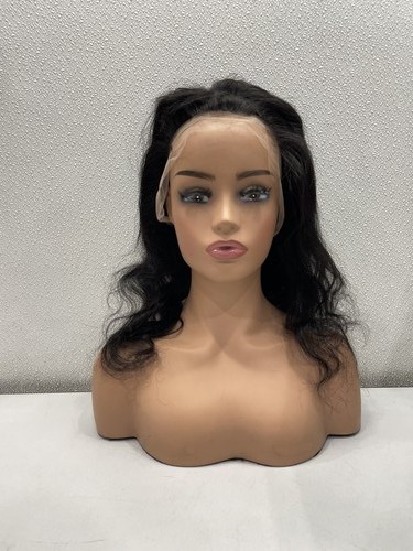 Natural black wavy - wavy, human