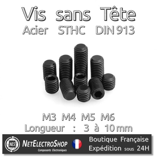 Vis sans tête - vis, 6