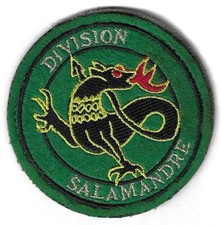 FABRIC BADGE, MILITARY PATCH OF THE SALAMANDER-BOSNIA-DMNSE DIVISION