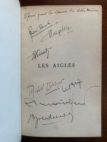 Autographes aviateurs rené - autographes,