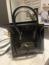 Sac CÉLINE Luggage noir cuir black bag