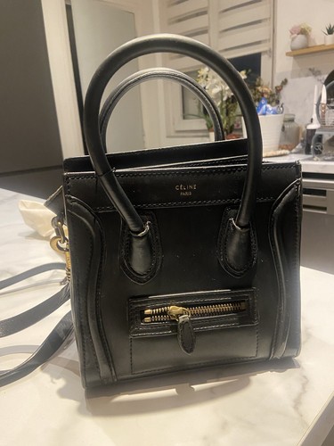 Sac céline luggage noir cuir - sac,