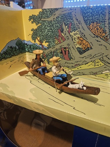 Figurine kuifje scène - kuifje, pvc