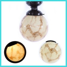 Ancienne Lampe À Boules Art Déco Bauhaus Lampe Bakélite Plafonnier En Verre