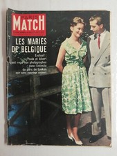 N614 Magazine Paris-Match N°534 4 juillet 1959 Mariés de Belgique Paola Albert 