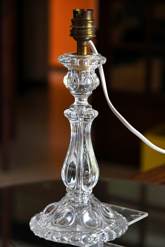 Baccarat pied de lampe - —,
