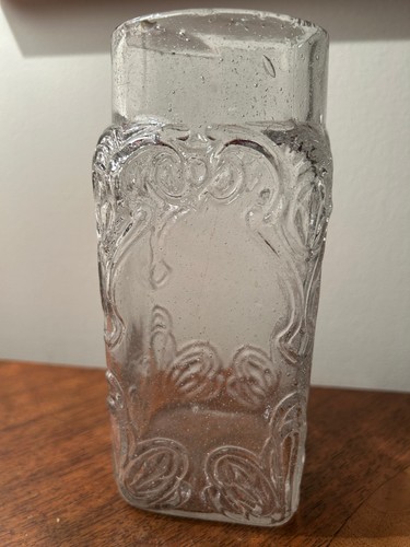 Ancien bocal verre - , moulé