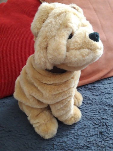 Peluche doudou chien assis - doudou,