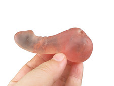 Chinese old  jade,Natural  crystal,Hongshan culture,rare  penis,pendant M832