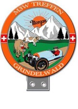 Badge De Voiture Émaillé Morgan 3 Wheeler Grindelwald GEC