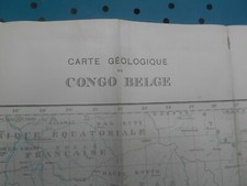 Carte géologique du Congo Belge