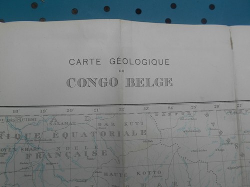 Carte géologique congo - du,