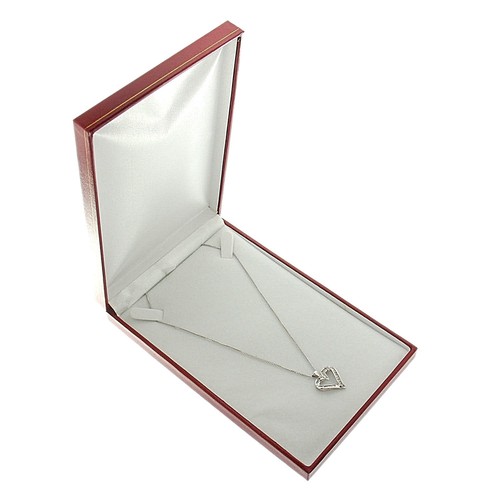 Red faux leather chain - red,