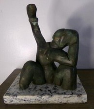 HENRI LAURENS BRONZE SCULPTURE " FEMME A L’OISEAU "SIGNED AND NUMBERED
