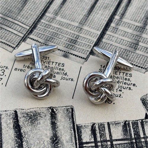 Boutons manchette acier - de,
