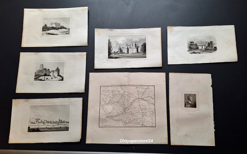 Lot gravures carte - lot, de