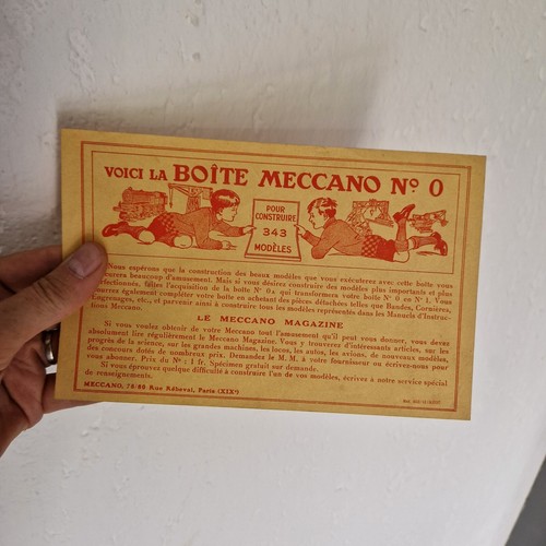 Meccano feuillet voici - ,