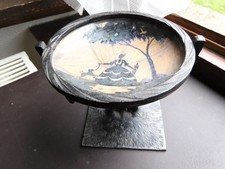 coupelle pied en fer forgé