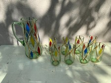 Ancien SERVICE Verres + Carafe