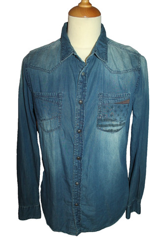 Chemise jeans homme - jeans,