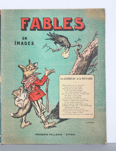 Livre ancien les fables - livre,