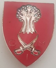 RARE INSIGNE-G I M ou G M I  (Afrique ?) PAS DE GRAVEUR - METAL COULEUR ARGENT -