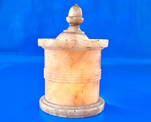 Pot albâtre rose ancien - en,