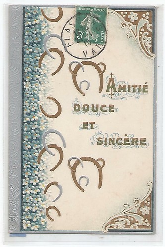 Carte gaufree amitie douce - amitie, et