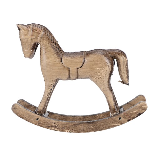 Statue cheval bascule - À, en