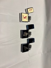ZIPPO Lighter Set with Serial Number Two Used Lighters Collectible